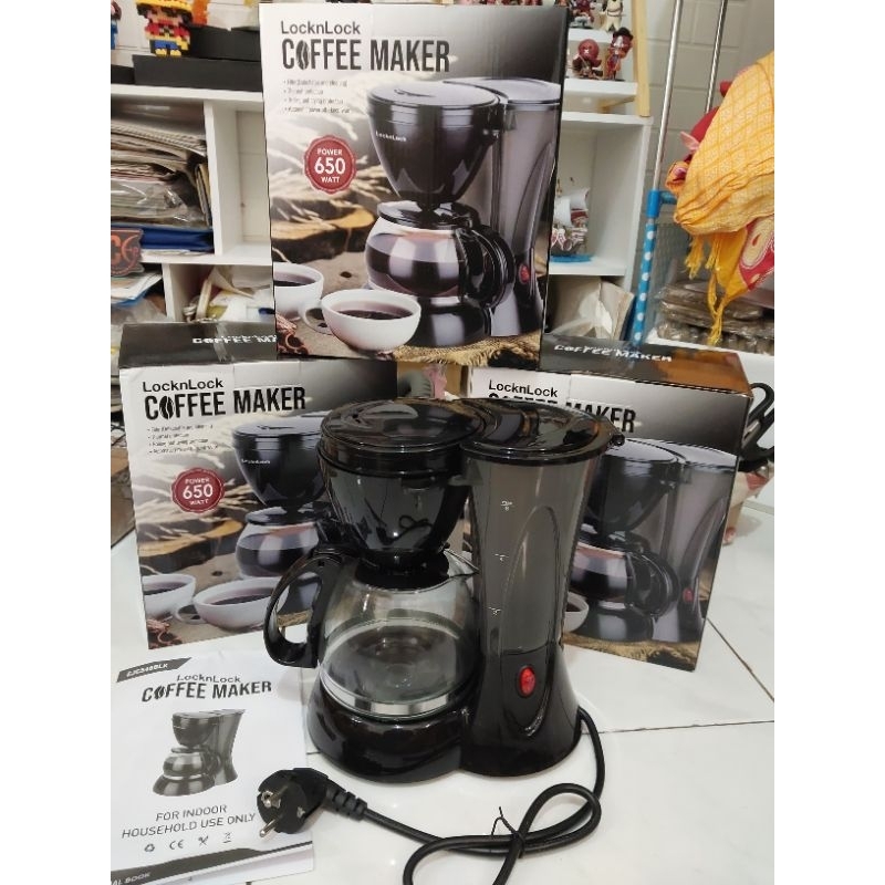 Coffee Maker LocknLock / mesin Pembuat Kopi LOCK N LOCK 650 WATT
