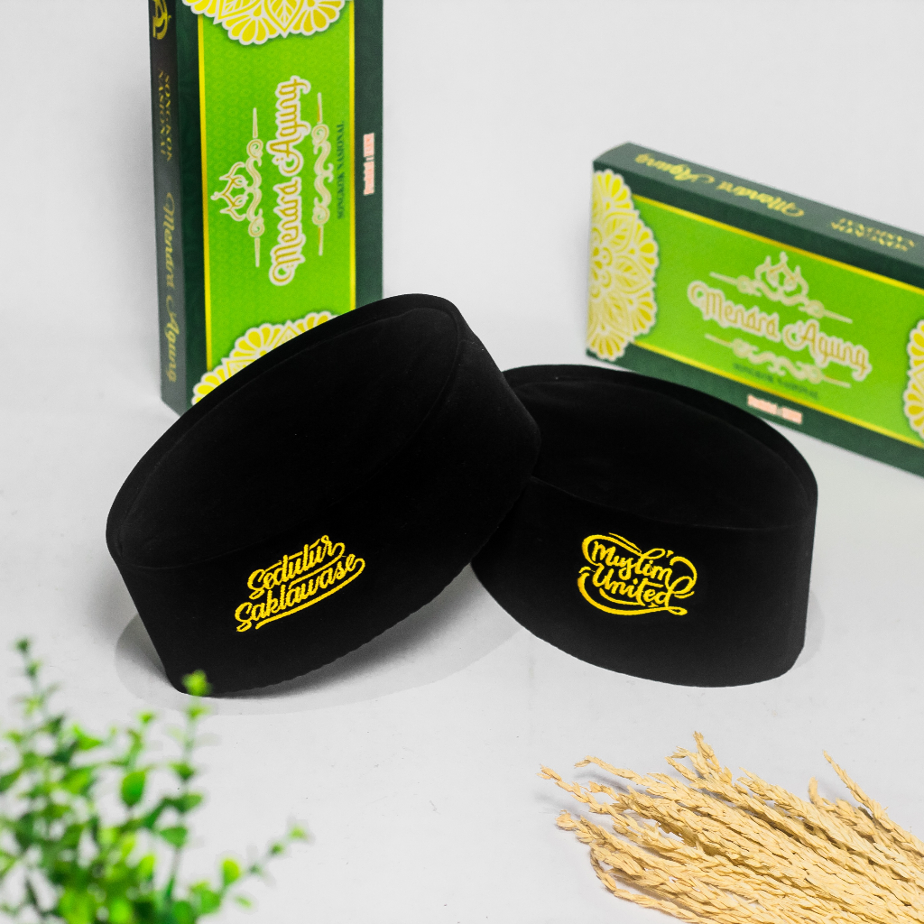Songkok UAS Original Kopiah Ustadz Abdul Somad Motif Bordir Muslim United Sedulur Saklawase