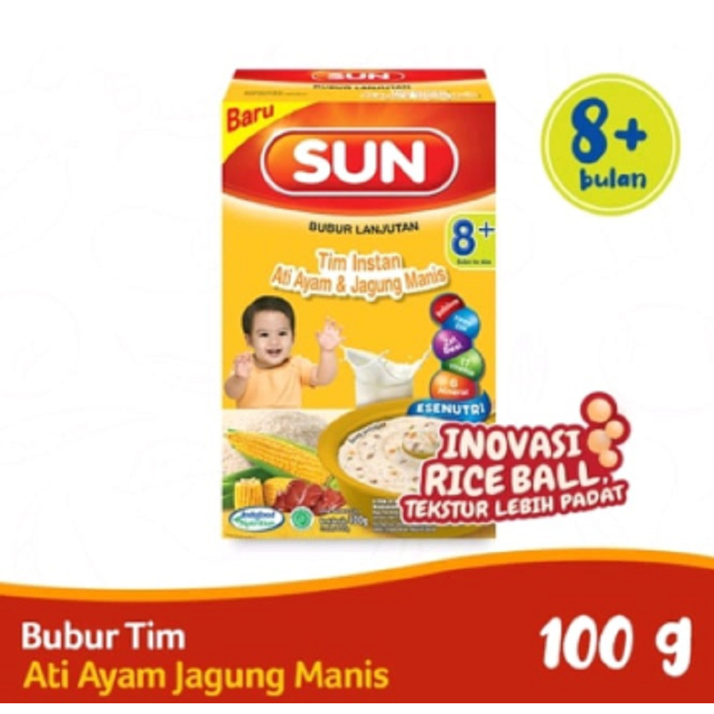 

SUN Tim Nasi Ati Ayam & Jagung Manis 100gr