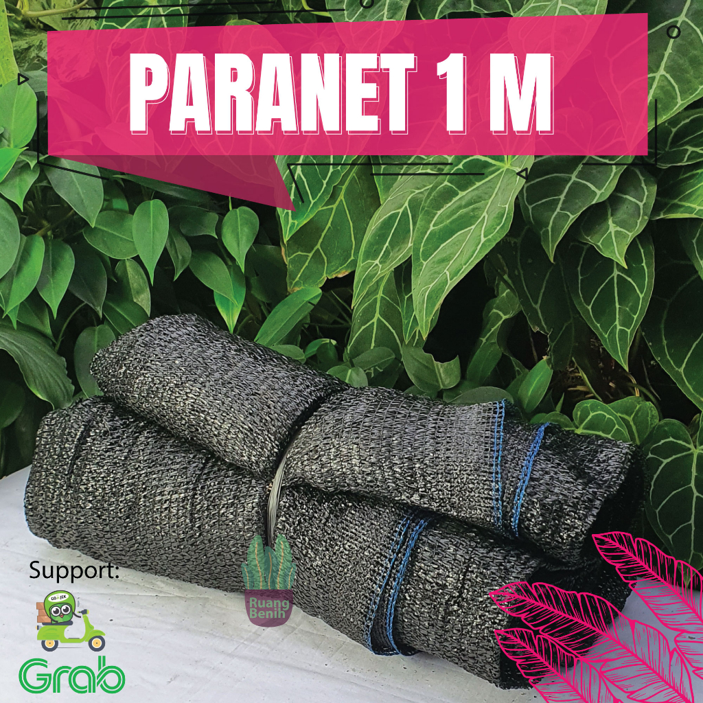 PARANET 75% JARING TANAMAN ATAP HITAM SHADING NET PARANET NYLON AWET