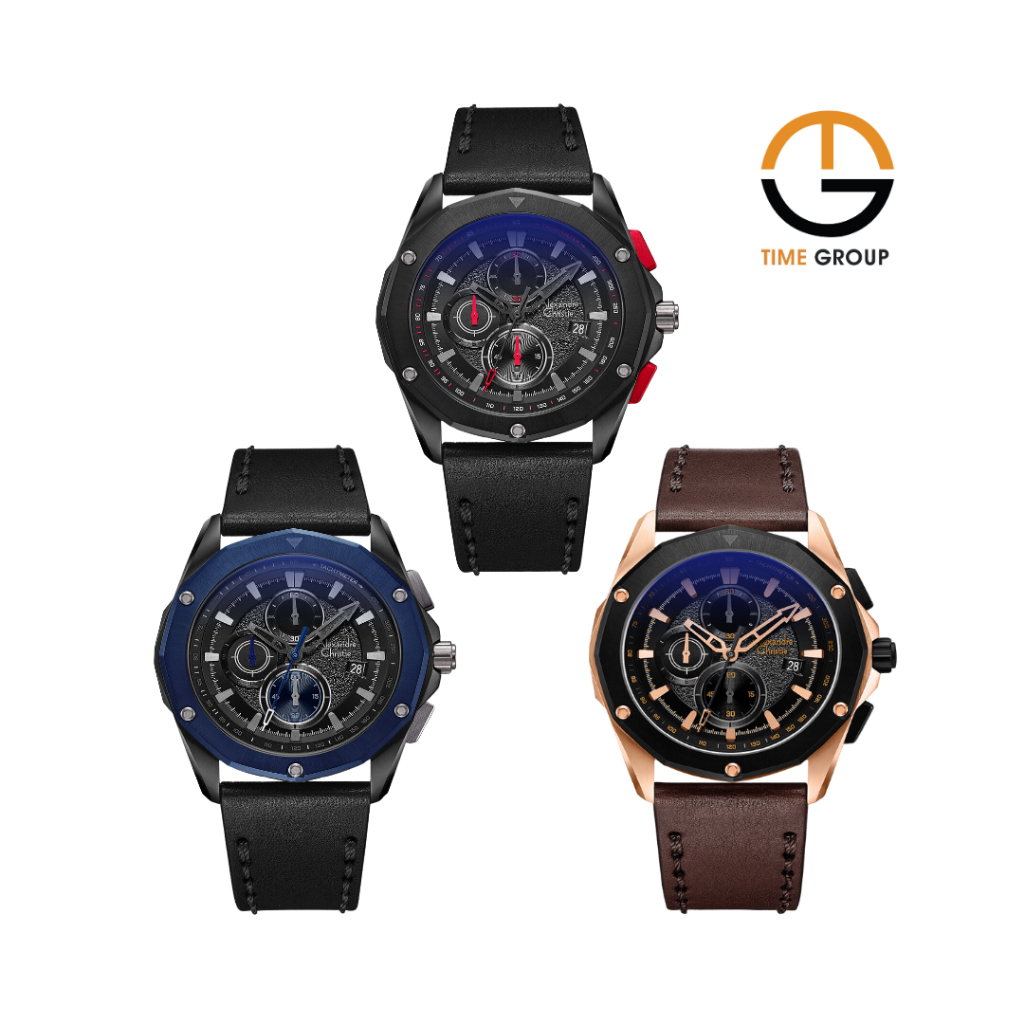 JAM TANAGN PRIA ALEXANDRE CHRISTIE AC6663 AC 6663 MC LEATHER STRAP ORIGINAL