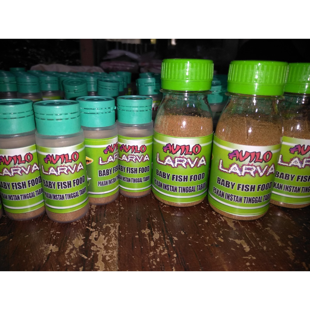 avilo fish food larva pelet pakan ikan hias kecil tetra guppy  glow fish