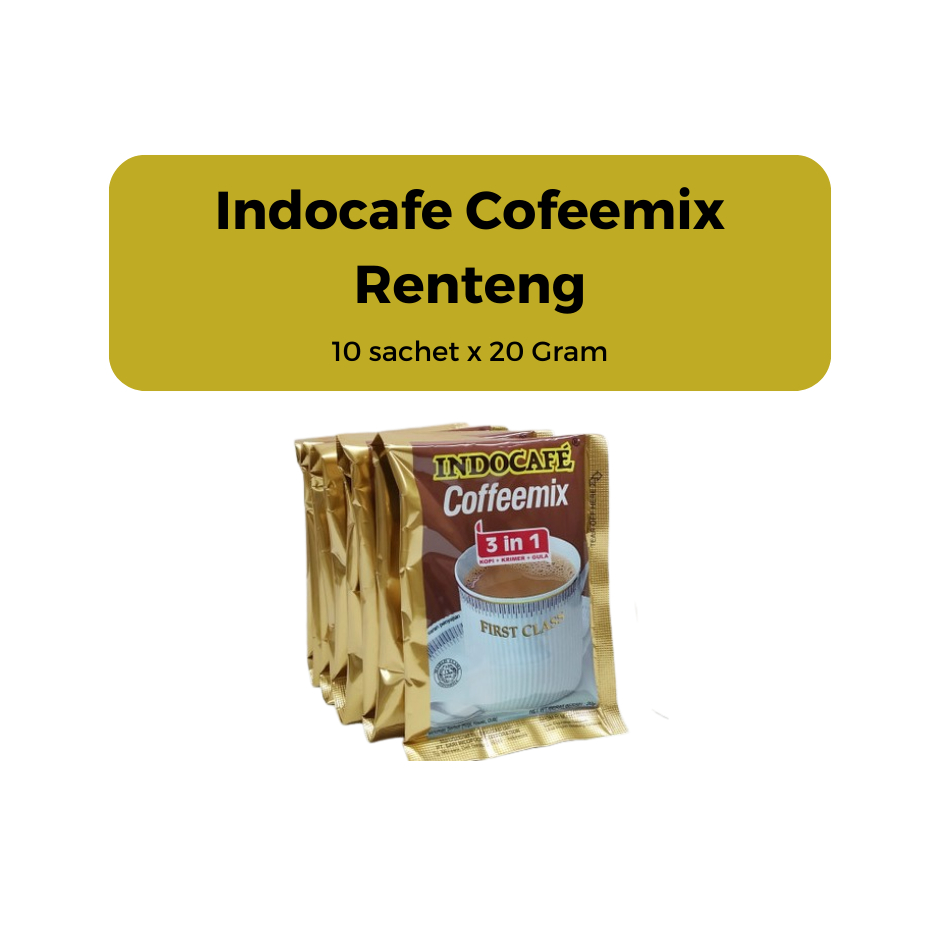 

INDOCAFE COFFEMIX 3 in 1 20 gram 10 Sachet