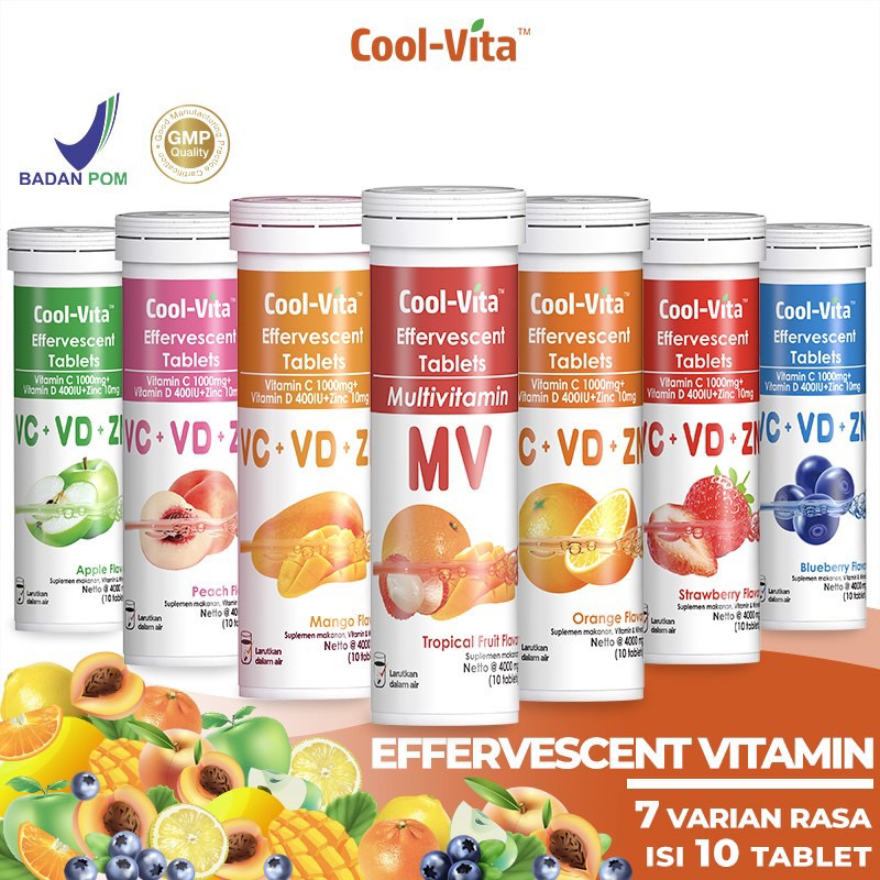 

‼️FREE GIFT‼️ COOLVITA VITAMIN C APPLE FLAVOR ORANGE STRAWBERRY