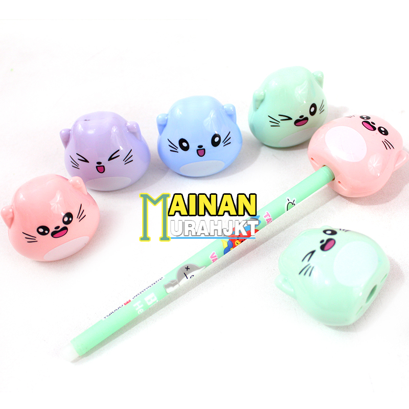 

ATK ALAT RAUTAN MINI SHANTOU DONGYANG CAT DY-393 ATK PENCIL SHARPENER BENTUK KUCING LUCU