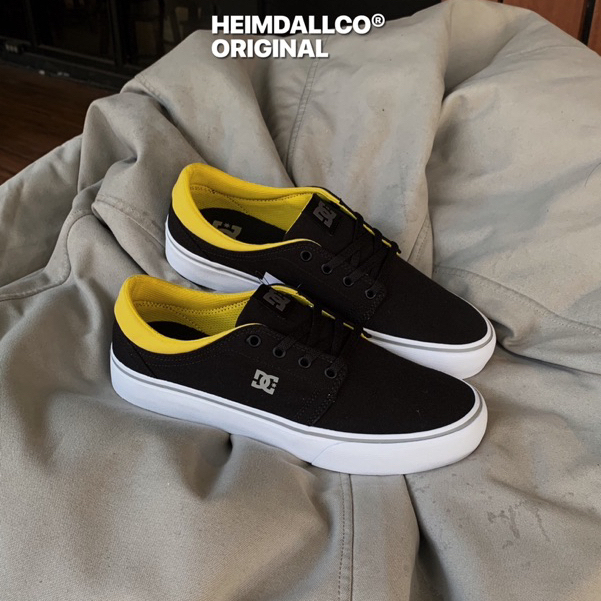 DC SHOES TRASE TX BLACK WHITE YELLOW ORIGINAL