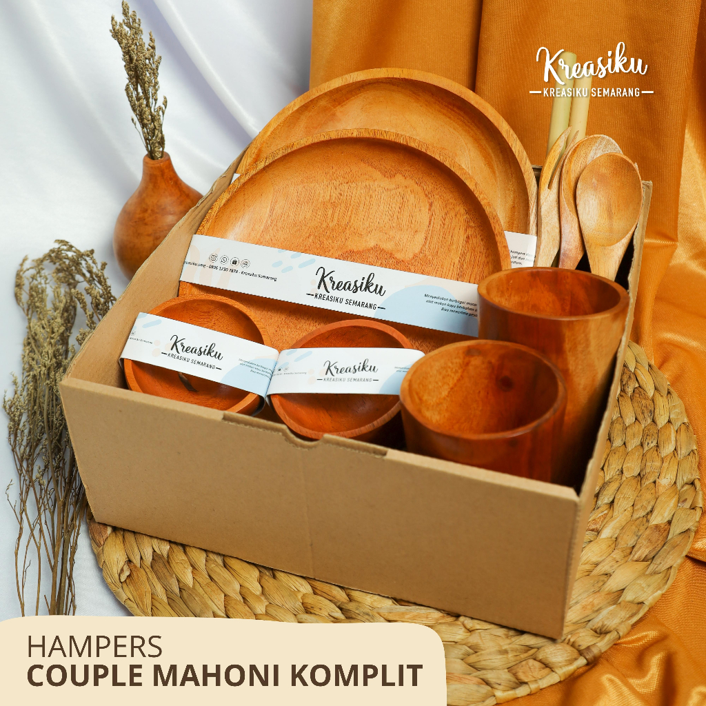 

HAMPERS ALAT MAKAN KAYU COUPLE MAHONI KOMPLIT / KADO PERNIKAHAN / HADIAH / WISUDA / WEDDING GIFT