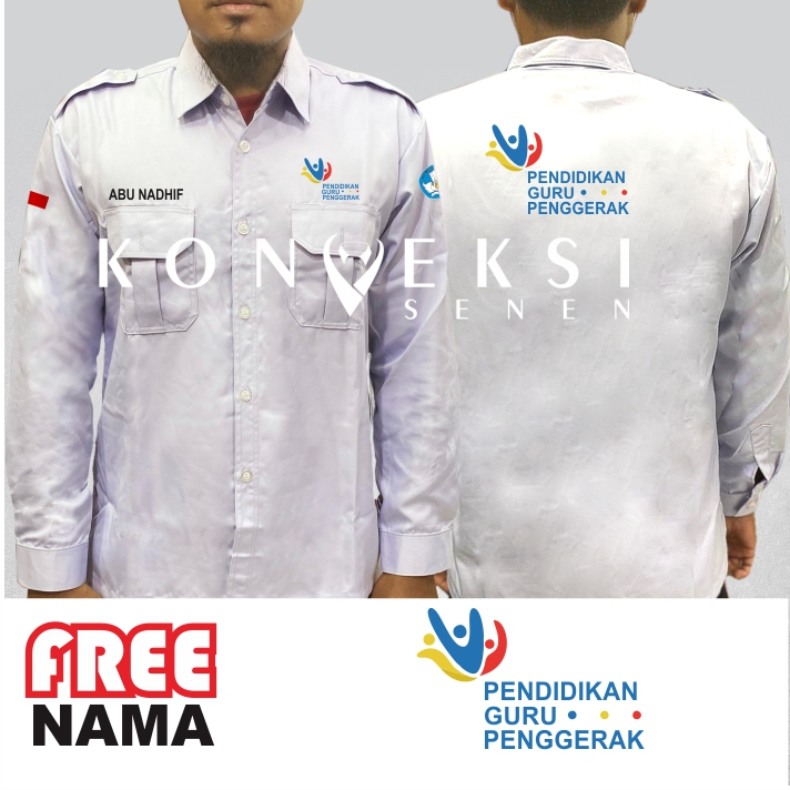 kemeja pendidikan guru penggerak seragam guru penggerak pdh guru penggerak PANJANG