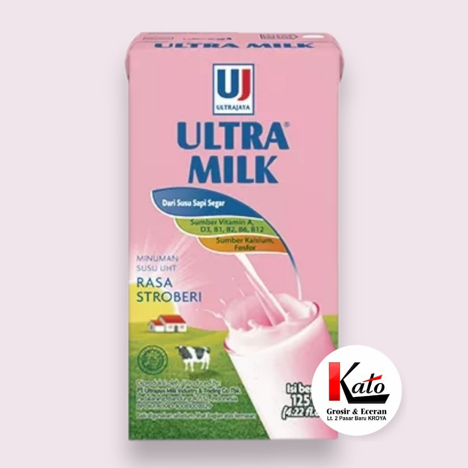 

Ultra Milk Susu UHT Stroberi 125ml