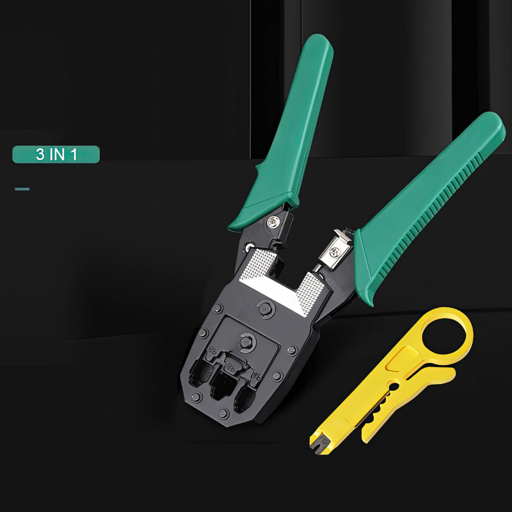 "Jual Produk Allefix Tang Crimping Tool Set 100pcs 6CAT RJ45 LAN Tester Konektor-