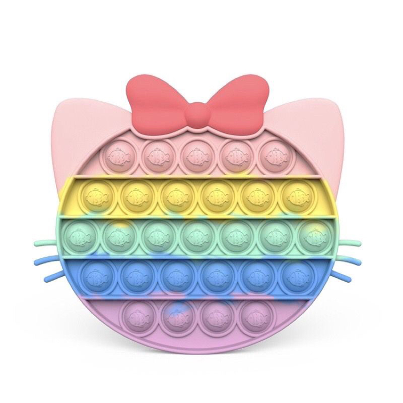Mainan Pop It Karakter Edukasi Anak Murah Lucu/Pop it Rainbow Ready Stok Murah Popit Bubble Toy Untu
