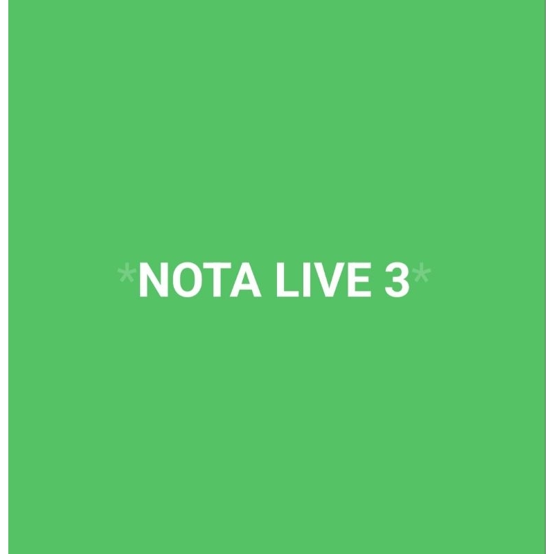 

nota live 3 gulaku