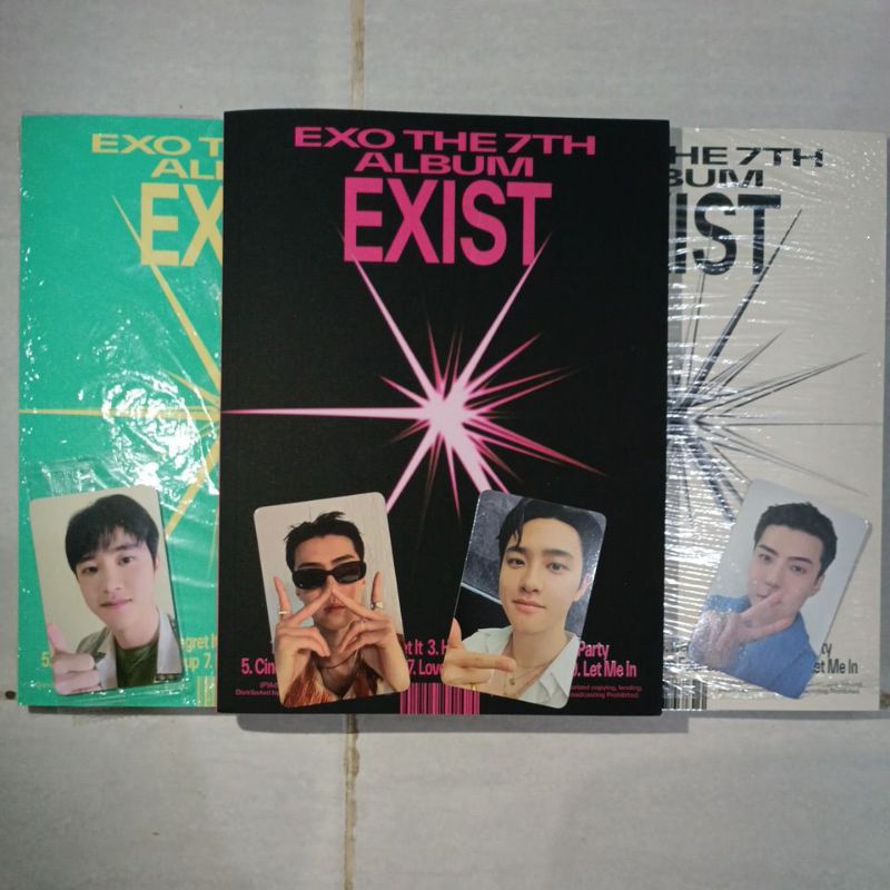 Album EXO Exist PB E, X, O ver PC D.O. Sehun Chanyeol Xiumin Kai Chen