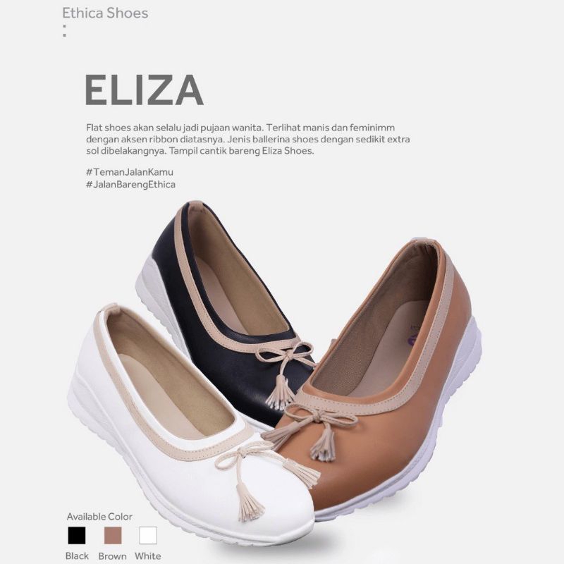 ETHICA ELIZA SHOES, SEPATU ETHICA (BLACK, BROWN, WHITE)