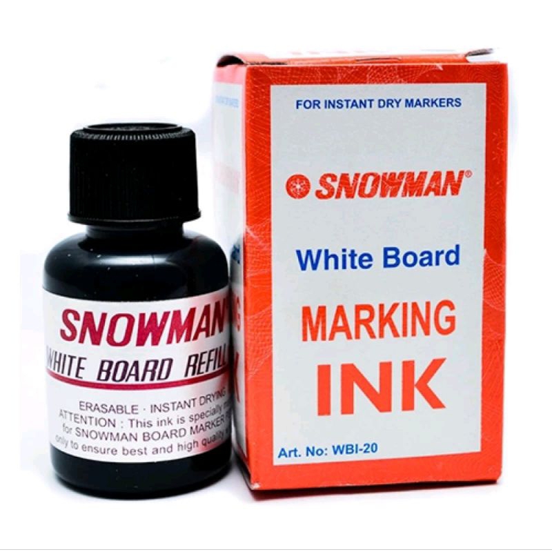 

Refil spidol whiteboard snowman WBI-20 (untuk BG-12&ABG-12) HITAM