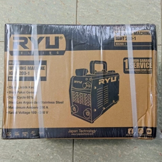 Mesin Travo Las 1800 Watt RYU/Welding Inverter rii200-1 RYU Trafo Las