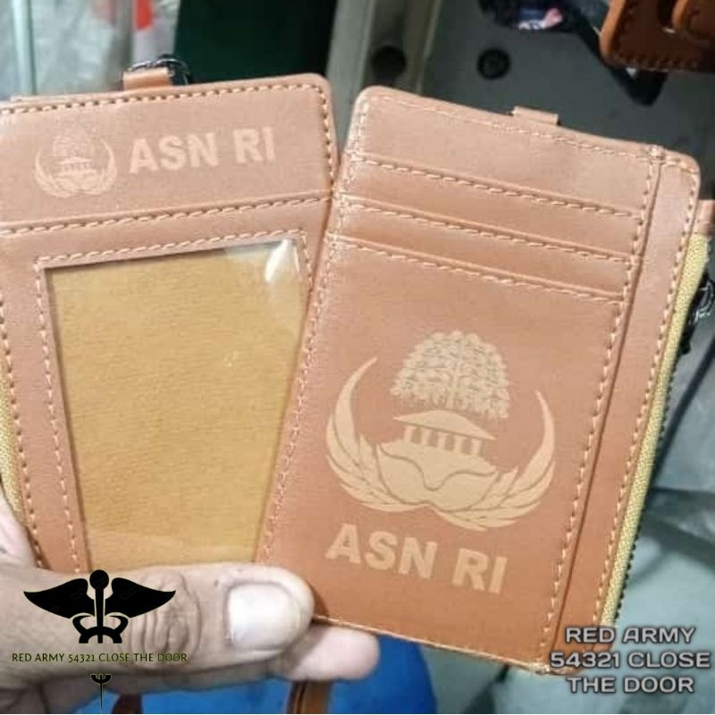 

Tali Lanyard Name Tag ID Card Holder Model Dompet Terbaru Logo ASN RI