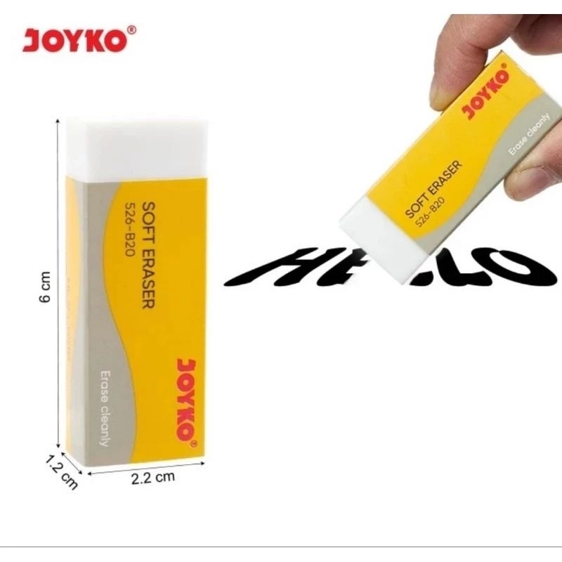 

Penghapus Hapusan Stip Pensil JOYKO Hitam / Putih Besar - 1 Pcs