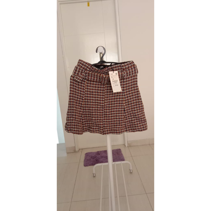 zara tweed skirt