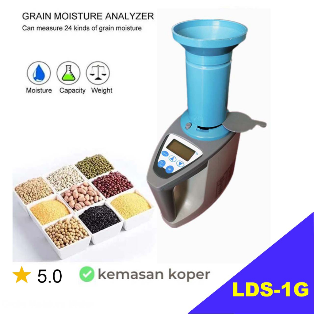 Grain Moisture Meter LDS1G Beras Gandum Kacang Jagung dll Grain Tester LDS-1G Grain Moisture Tester 