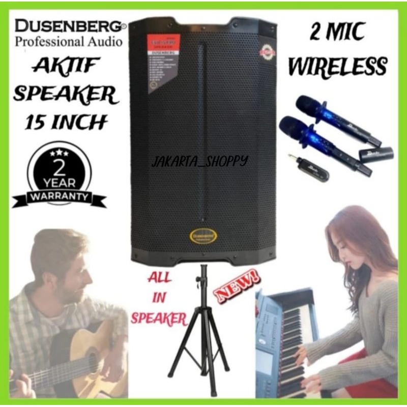 Paket speaker aktif dusenberg 15 inch Evo 15 pro speaker karaoke