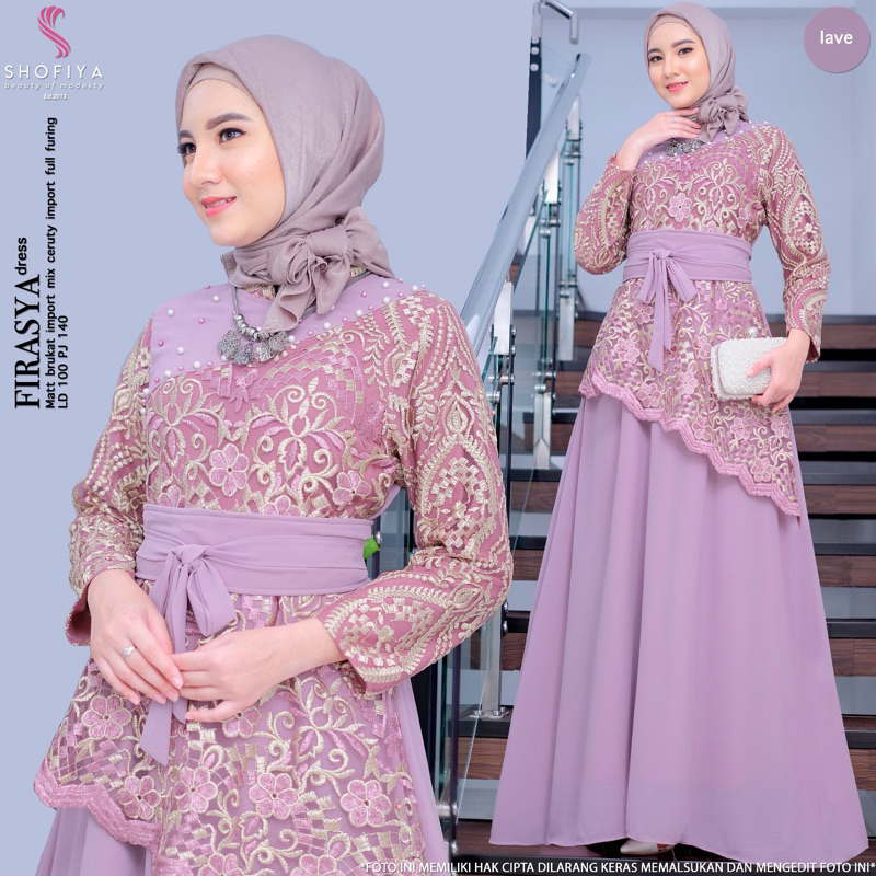 Gamis pesta Firasya by shofiya