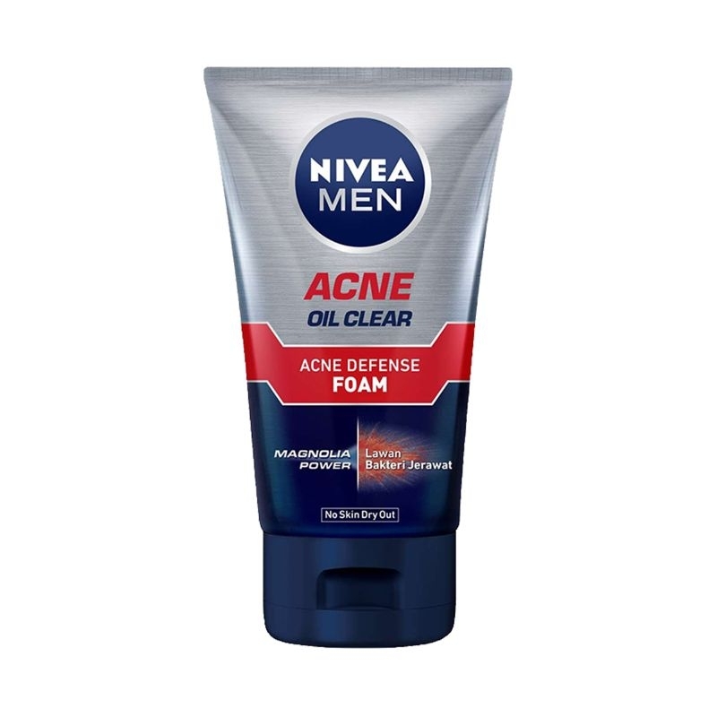 NIVEA MEN ACNE OIL CLEAR FACIAL FOAM (MERAH)