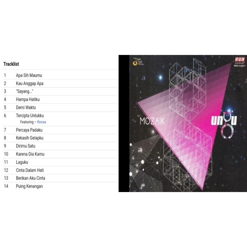 ungu vcd album mozaik