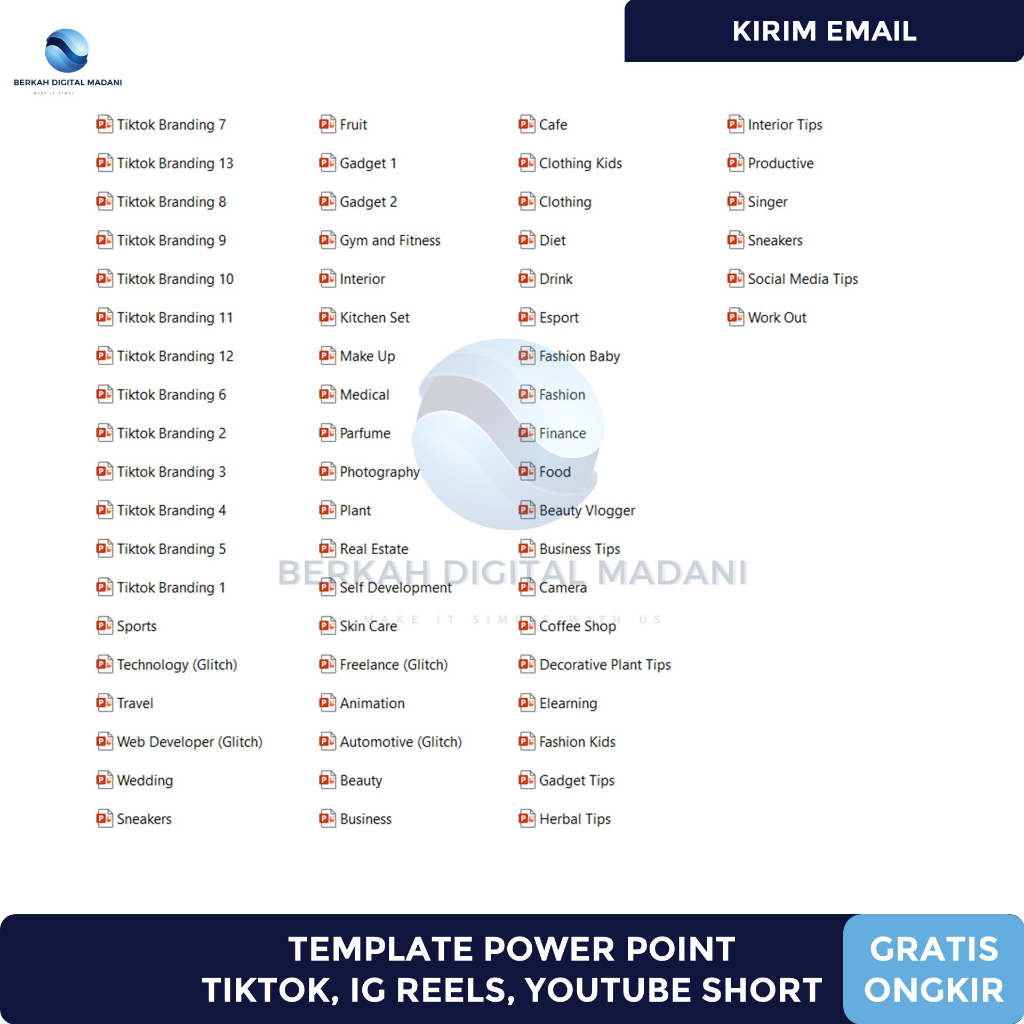 Template Power Point Tiktok IG Reels Youtube Short