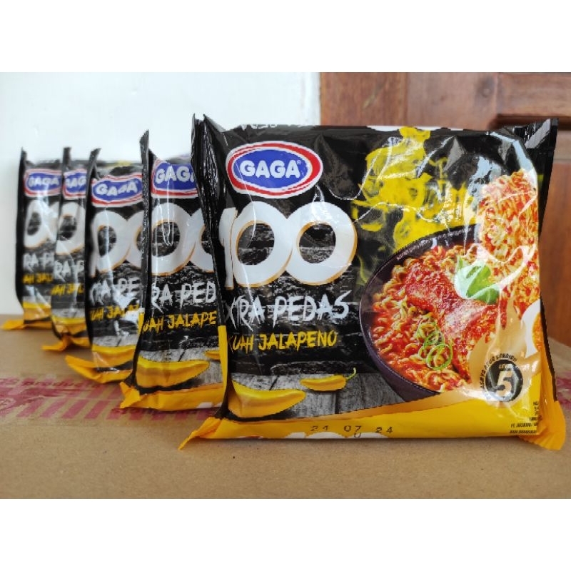 

Mie Kuah Gaga 100 Extra Pedas Jalapeno 5 Bungkus