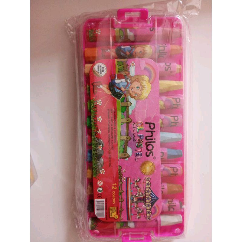 

krayon/ pensil warna/ oil pastel. Philos Oil pastel 12 colors
