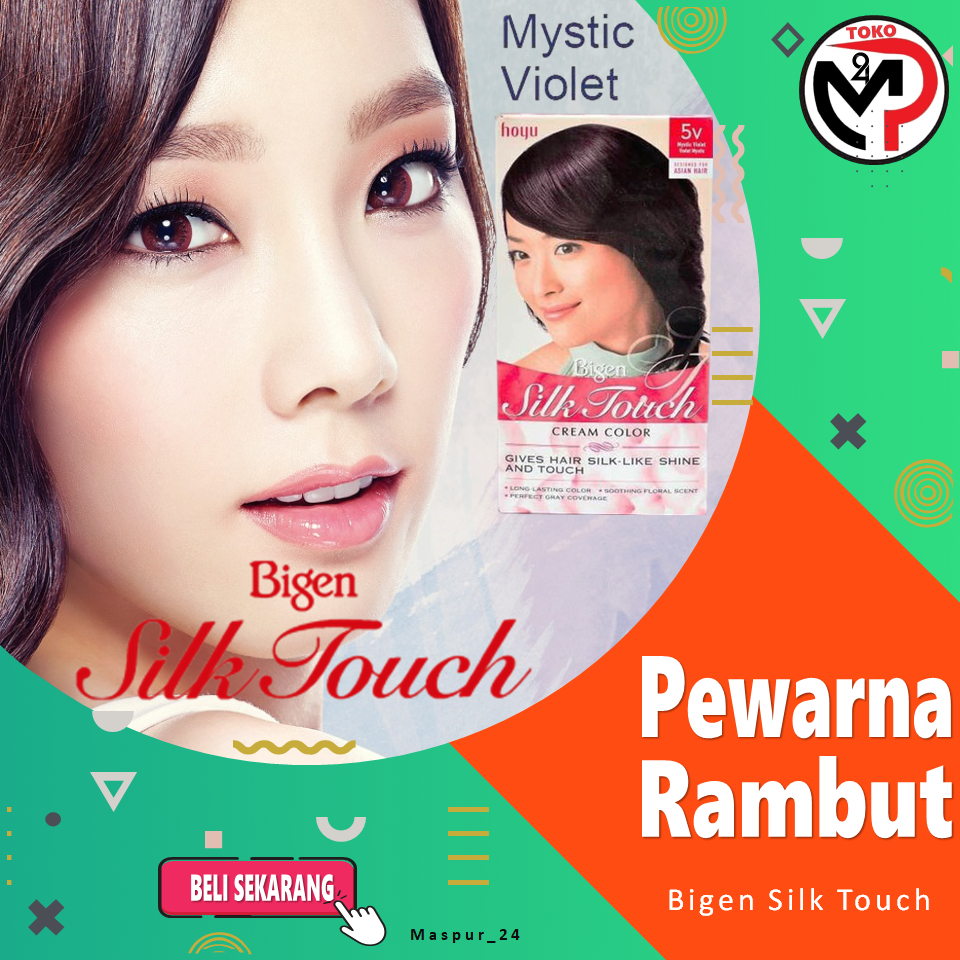Bigen Silk Touch | Cat Rambut Bigen | Bigen Silk Touch Cream Color | 5V Violet Mystic.