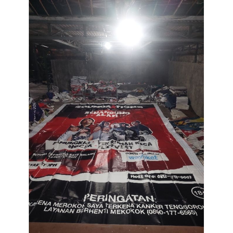 Baliho/Banner Beklet Jerman (Tebal) Bekas