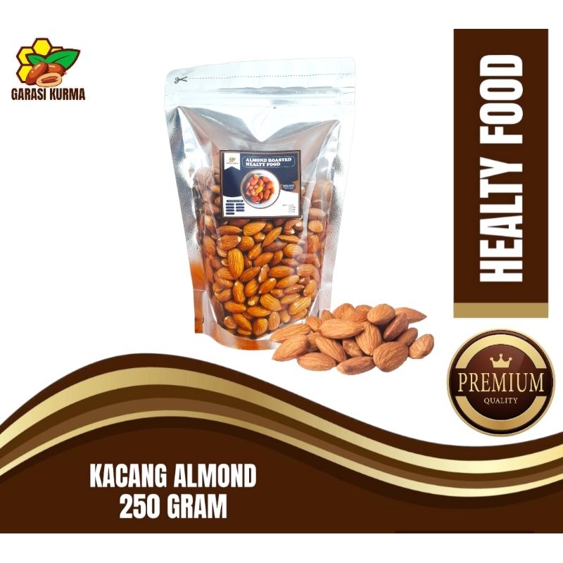 

KACANG ALMOND TANPA KULIT/KULIT 250 GRAM