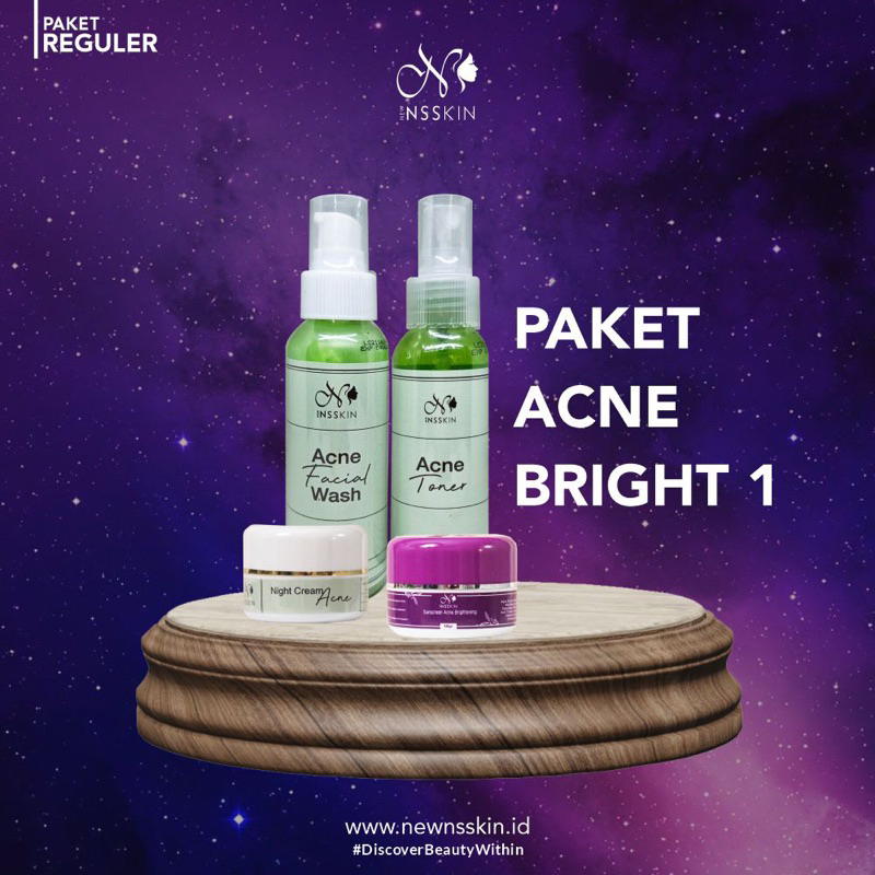 NEW NSSKIN PAKET ACNE REGULER ISI 4 PCS