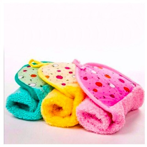 TOKOJUJUR Kain Lap Tangan Motif Apel Hand Towel Handuk Gantung Wastafel Dapur Kamar Mandi Microfiber Serbet Pengering Tangan Basah Serap Air