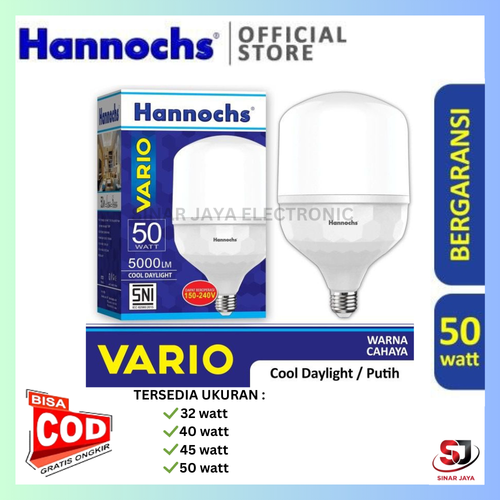 Lampu Led Hannochs Vario  32 watt 40 watt 45 watt 50 Watt - HANNOCHS