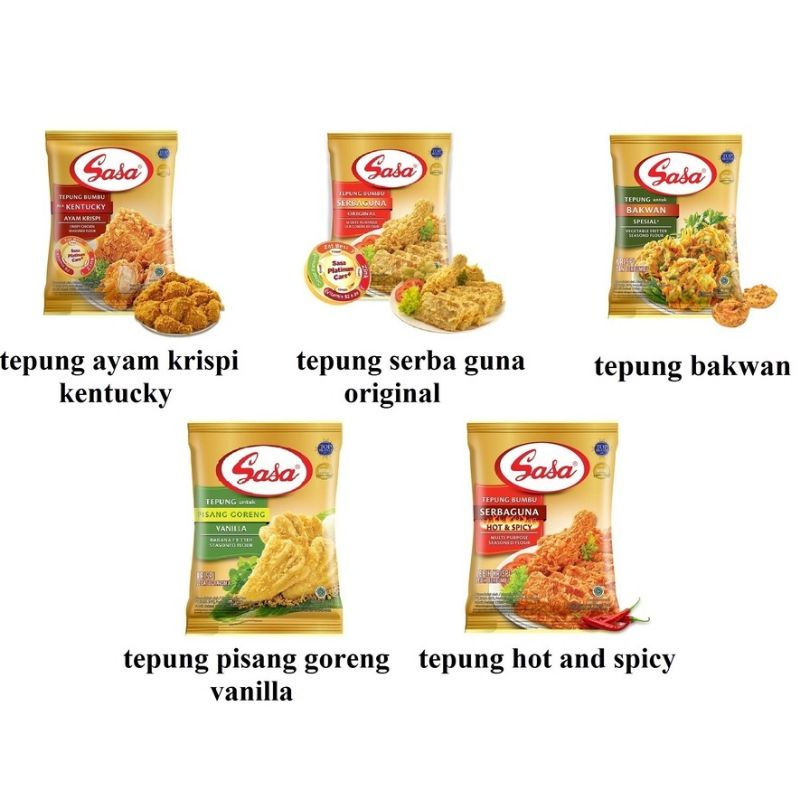 

Tepung sasa serbaguna bakwan - Tepung bumbu kentucky pisang serbaguna hot 70gr/90gr