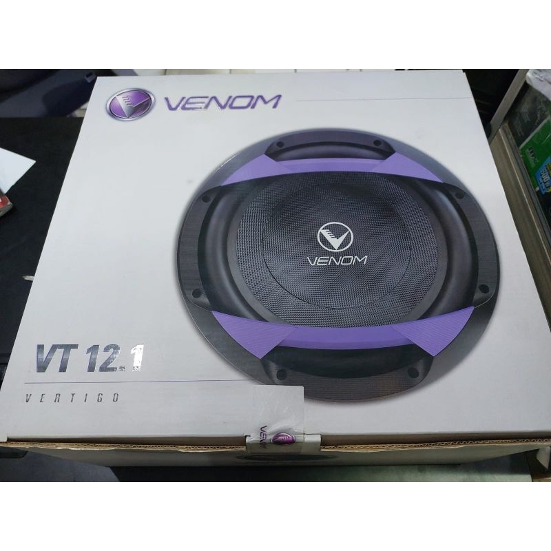 subwoofer  venom vertigo VT12.1 subwoofer audio mobil 12 inch garansi resmi venom