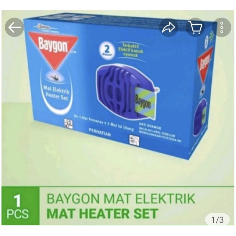 baigon elektrik heater tanpa dus