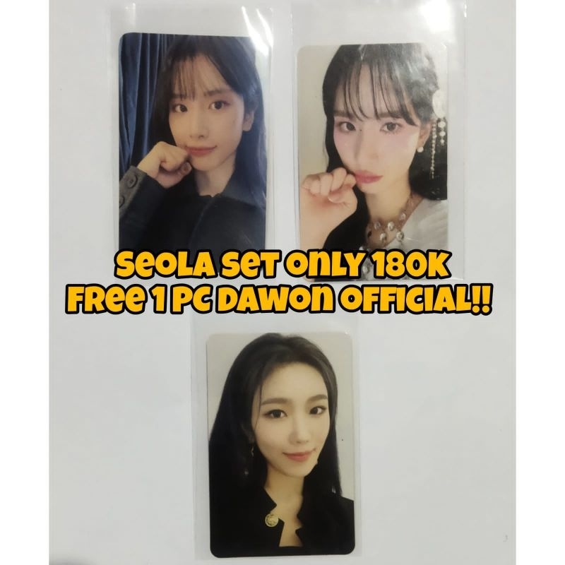 Photocard Seola WJSN Set FREE Photocard Official Dawon