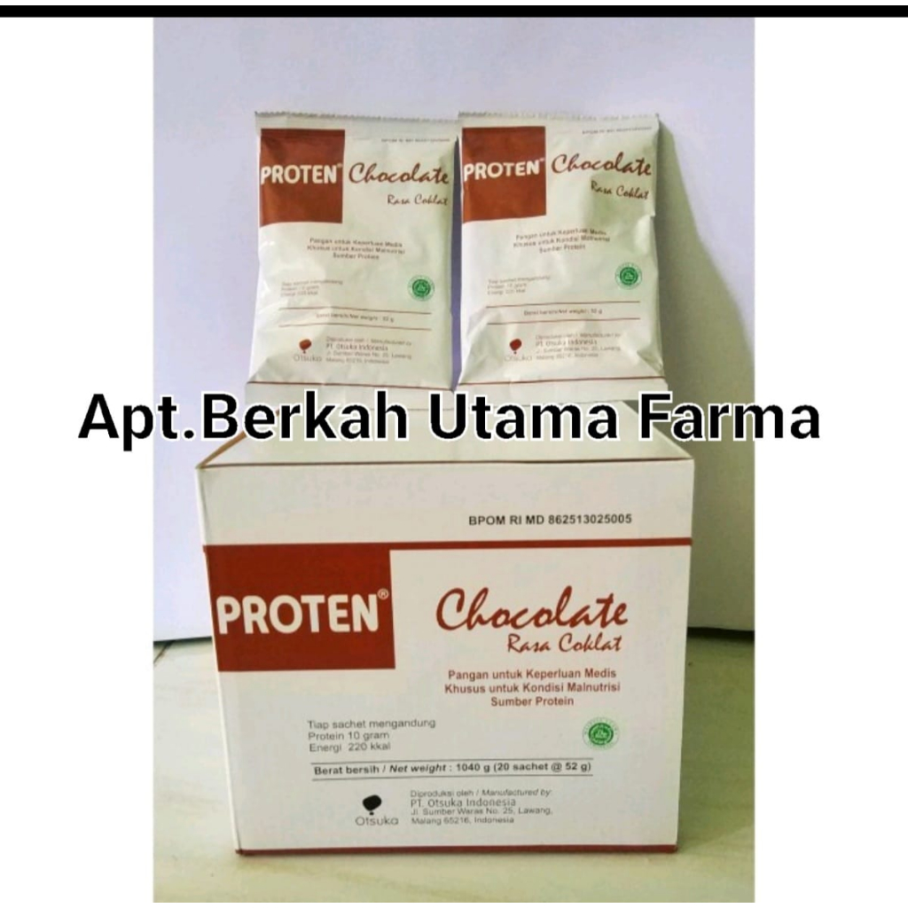 

Proten Coklat Box Isi 20 Sachet 52 gr - Susu Protein