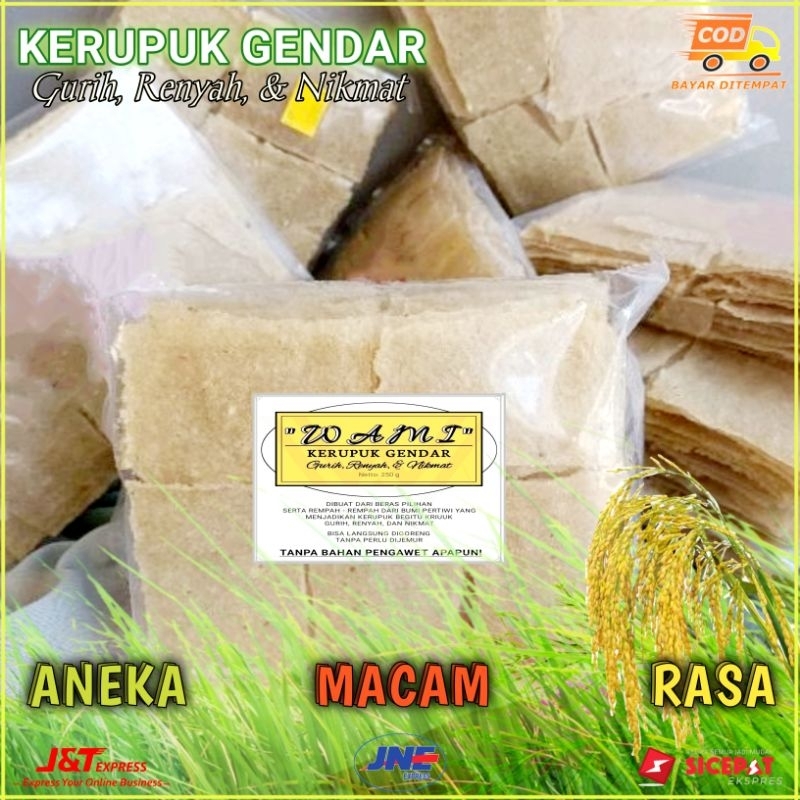 

Kerupuk Gendar Mentah Aneka Rasa