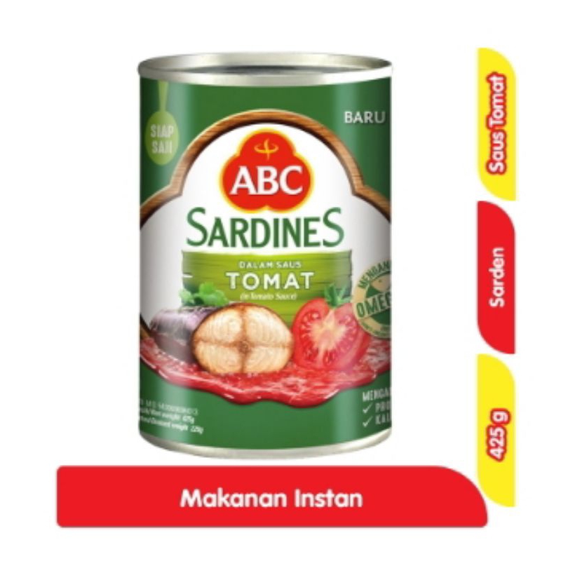 

abc sardines saos tomat 425 gram