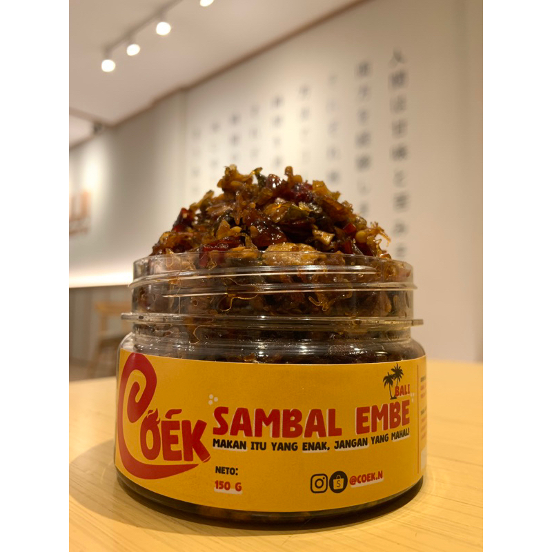 

Coék SAMBAL EMBE BALI TERMURAH! Pedas, gurih, HALAL!