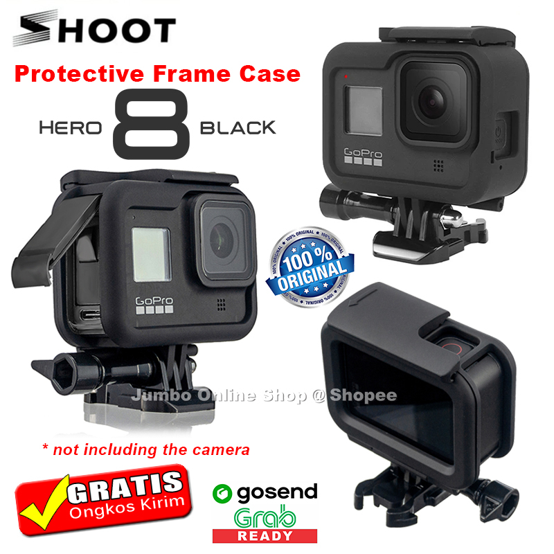 SHOOT Protective Frame Case GoPro Hero 8 Gopro8 Black Shockproof Bumper Mounting Casing