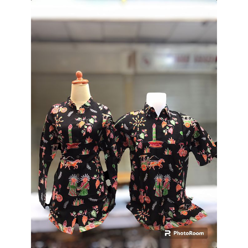 Baju Kebaya Encim Ondel~Capel Pria Wanita~Katun Adem Halus~Jumbo