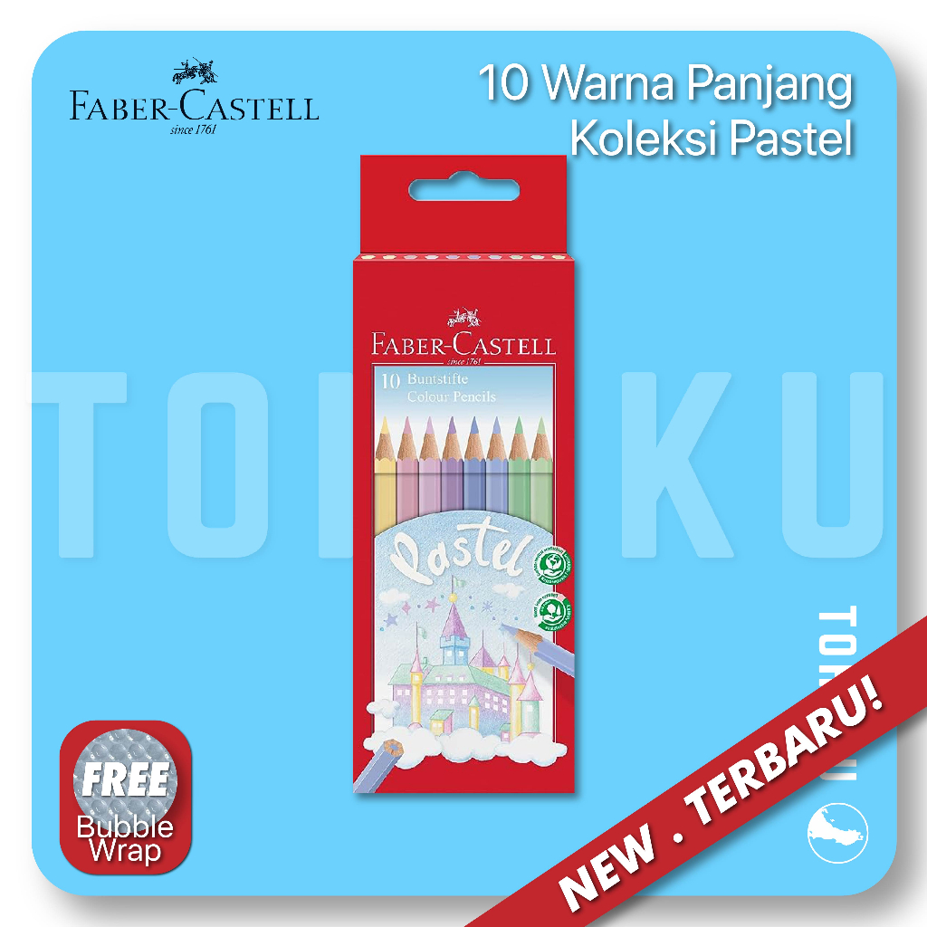 

Faber-Castell Pensil Warna Pastel 10 Warna