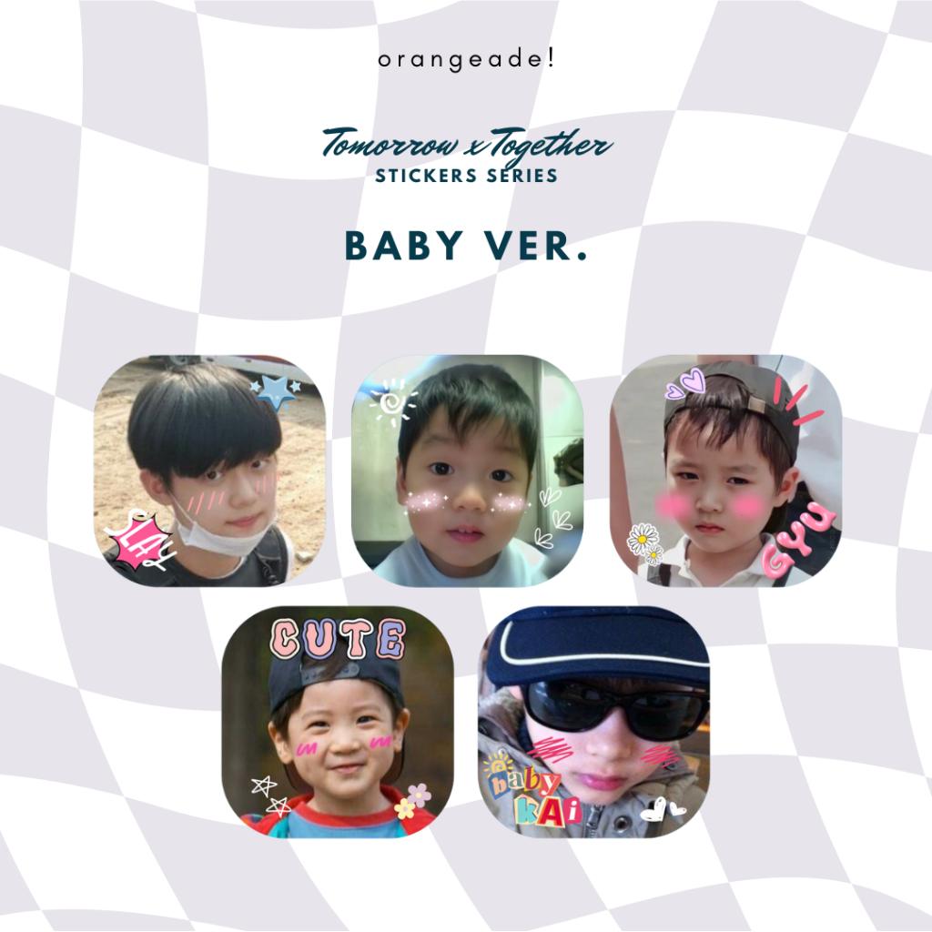[READY STOCK] TXT STICKERS BABY VER. (Stiker KPOP Fanmade Merch)