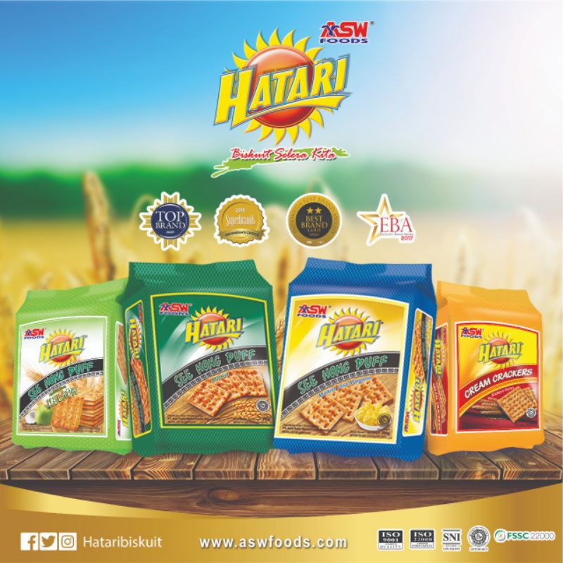 

Hatari See Hong Puff rasa kelapa, margarin, original ,kreackers